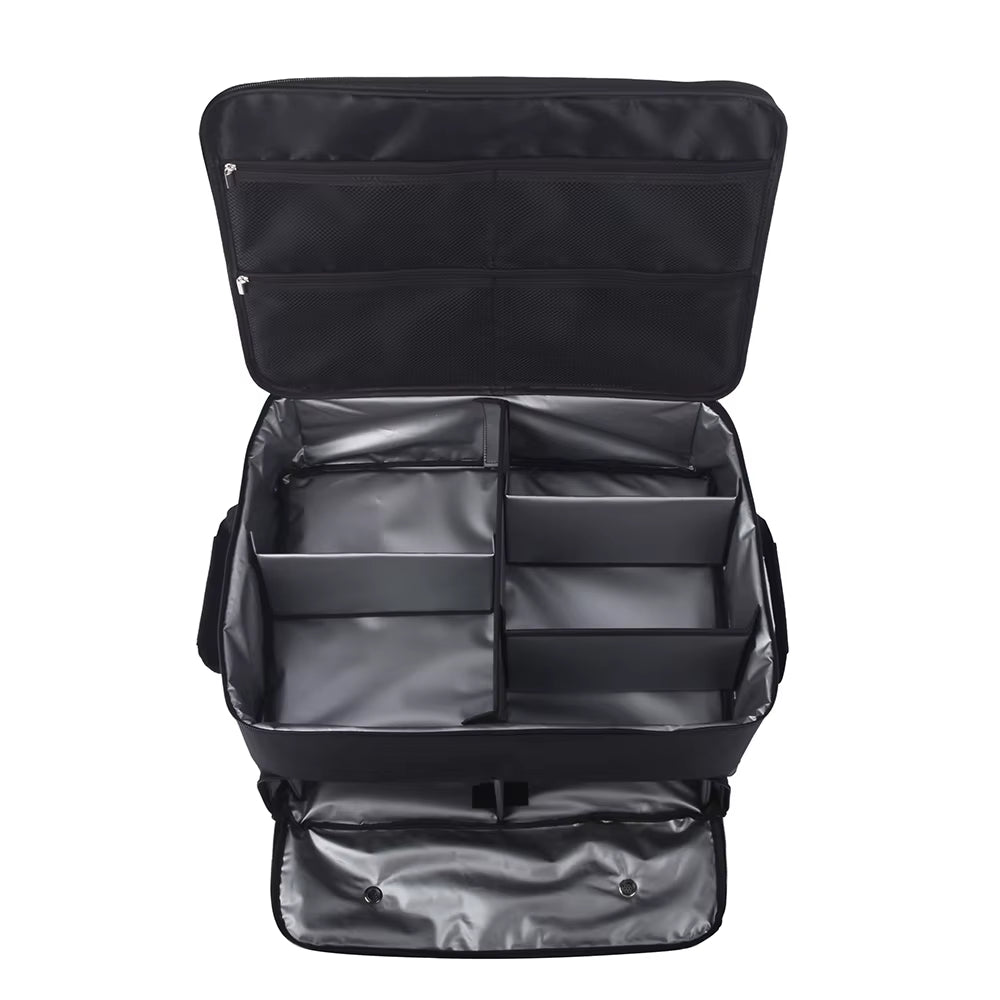 Golf Trunk Organizer Waterproof Car Golf Shoes Bag with Large Golf Storage Box for Shoes Balls Tees Clothes Gloves Accessories 