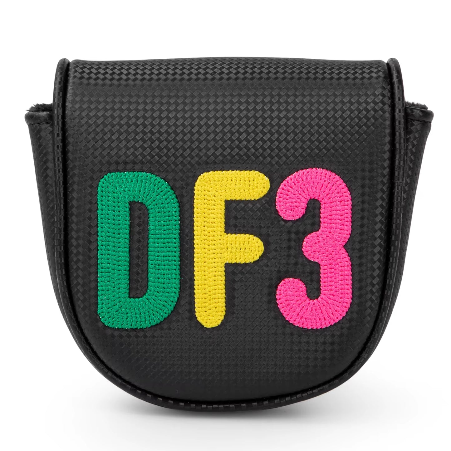 Golf Headcover for DF3 Mallet Putter Center Shaft Head Cover for Mallet Putter Golf Covers with Magnetic Magnet Closure Elegant