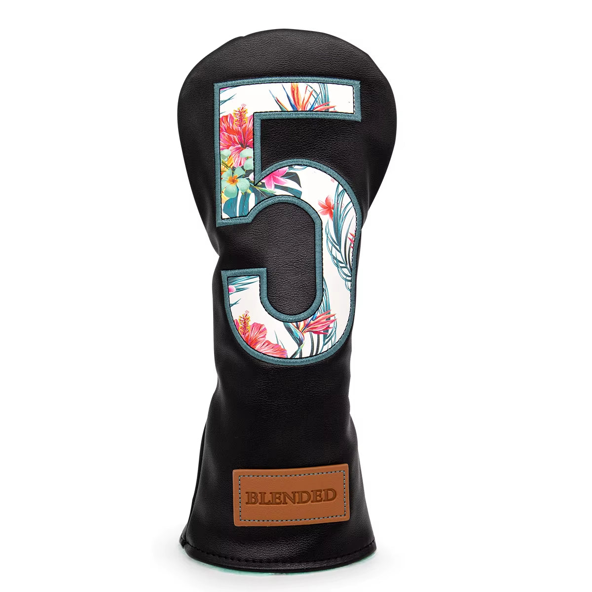 Black Leather Golf Headcovers Summer Fashion Head Cover High Qaulity Driver Wood Cover Set White Premium Leather Driver Fairway