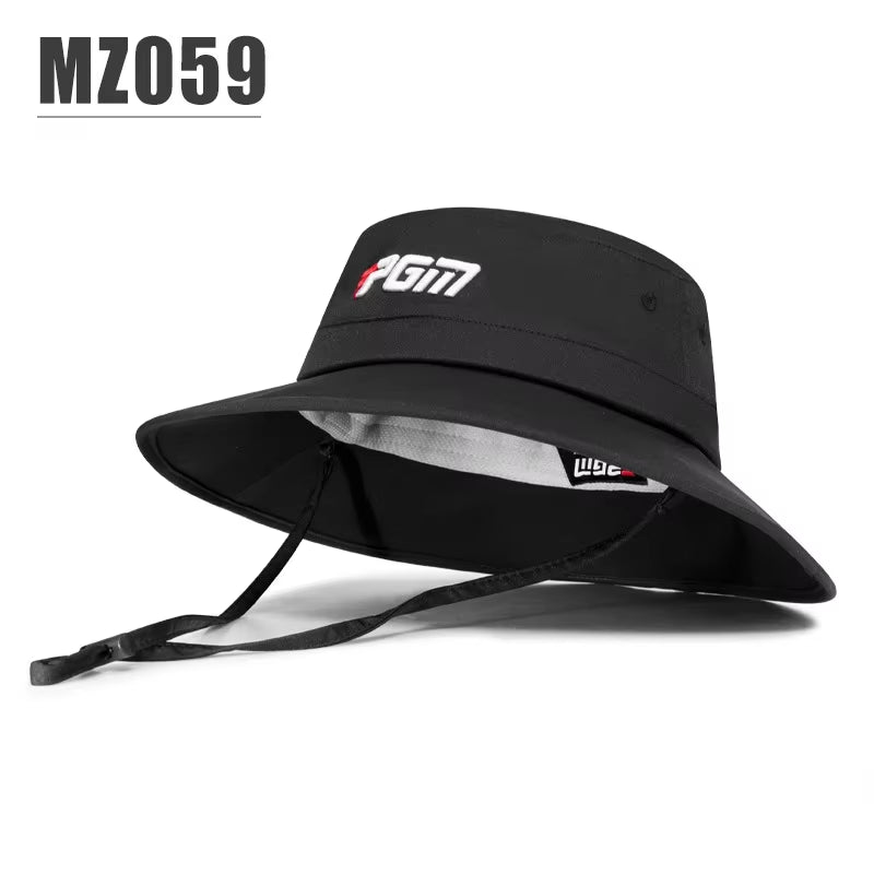 Men Golf Hat Adjustable Windproof Rope Caps Waist Sweat-Absorbing Band Fisherman Hats MZ059