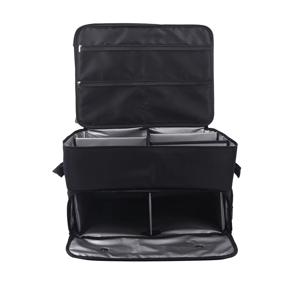 Golf Trunk Organizer Waterproof Car Golf Shoes Bag with Large Golf Storage Box for Shoes Balls Tees Clothes Gloves Accessories ﻿