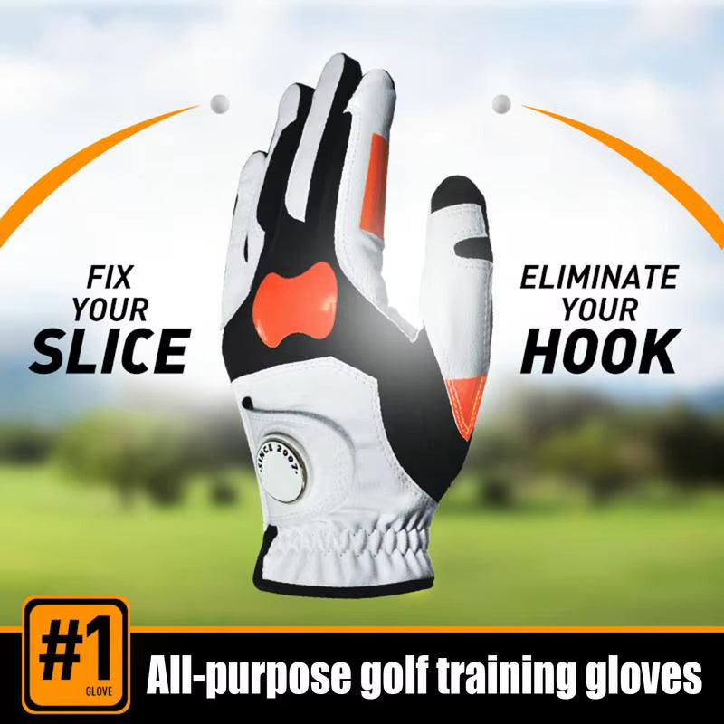Mens Left Hand Golf Glove Golf Grip Corrector Gloves Golf Chipping Correction Gloves Grip Trainer Gloves for Golf Golf Training