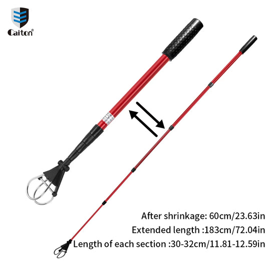 6FT/15FT Golf Ball Retriever, Telescopic Aluminum Shaft, Lightweight and Durable Design, Easy Ball Retrieval, Perfect for Golfer