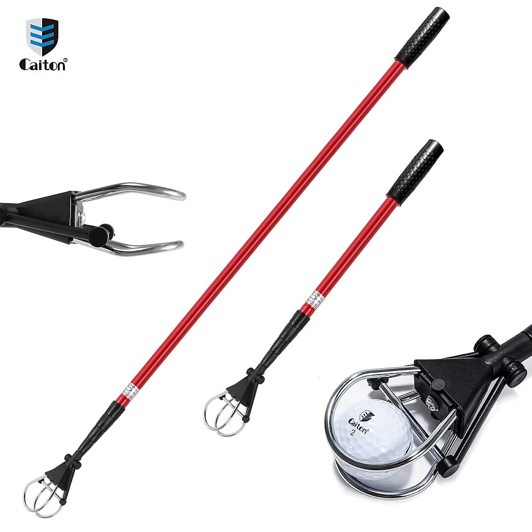 6FT/15FT Golf Ball Retriever, Telescopic Aluminum Shaft, Lightweight and Durable Design, Easy Ball Retrieval, Perfect for Golfer